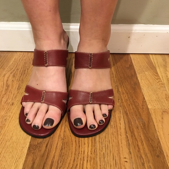 Carole Little Shoes Red Carole Little Sandals Never Worn Carole Little Shoes Red Carole Little Sandals Never Worn